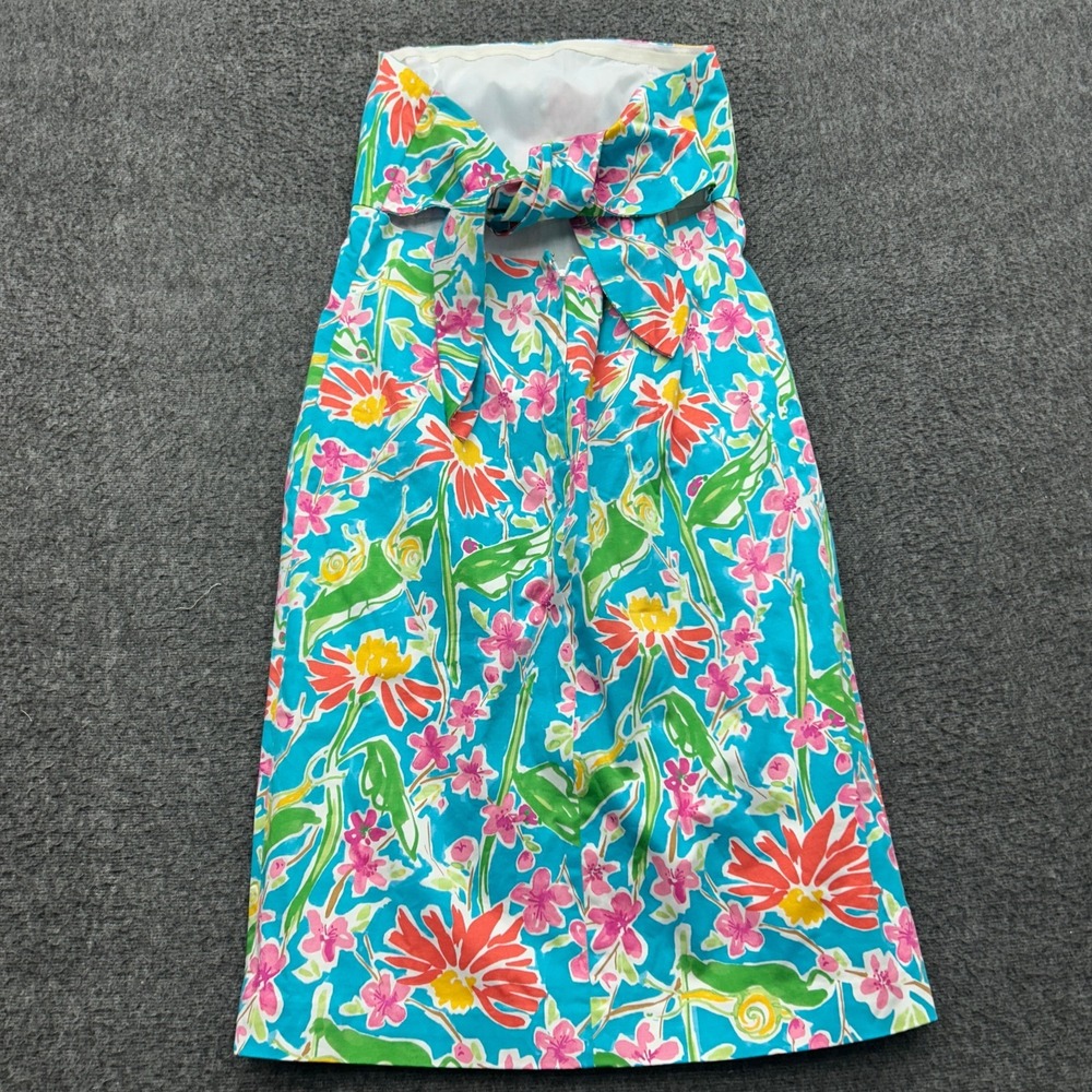 Island Republic Strapless Tropical Beach Floral Sundress Size 10 Resort Cruise - Picture 6 of 7